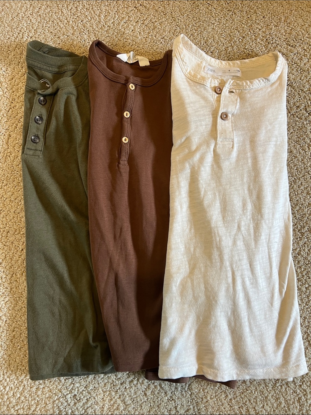 Zara and H&M long sleeve basics